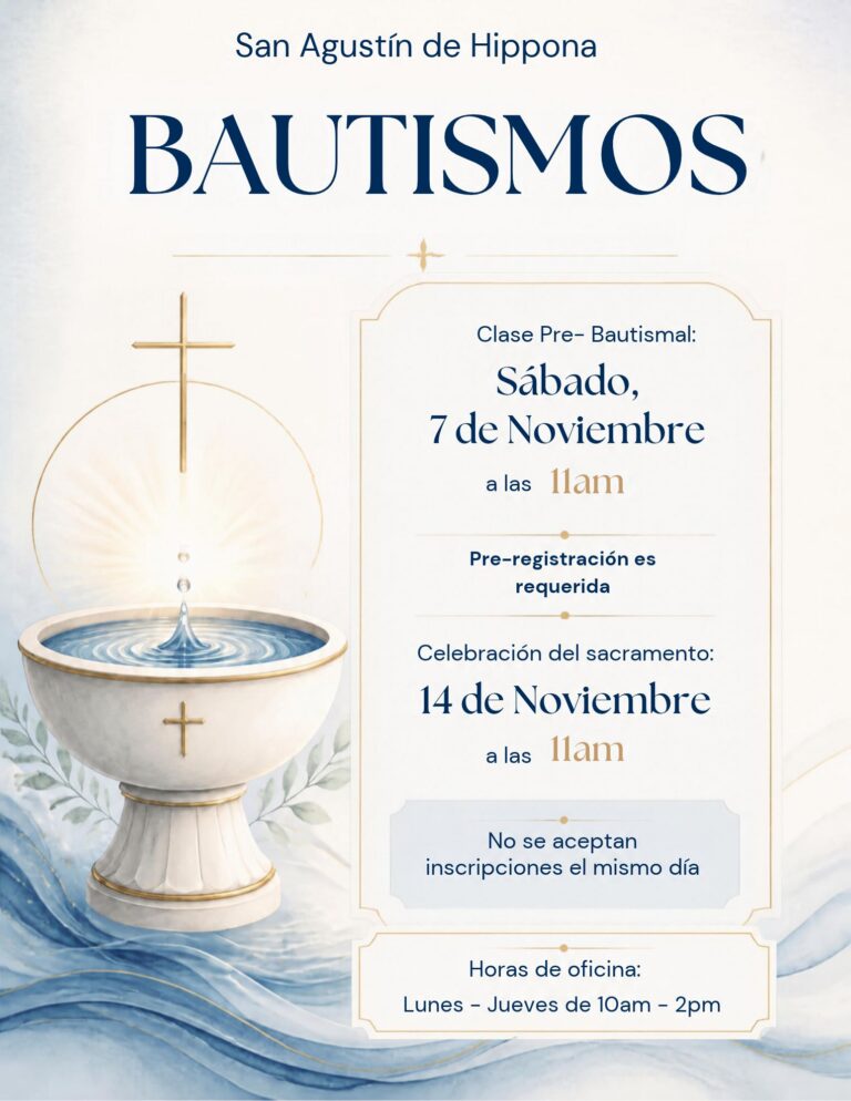 información sobre los bautismos