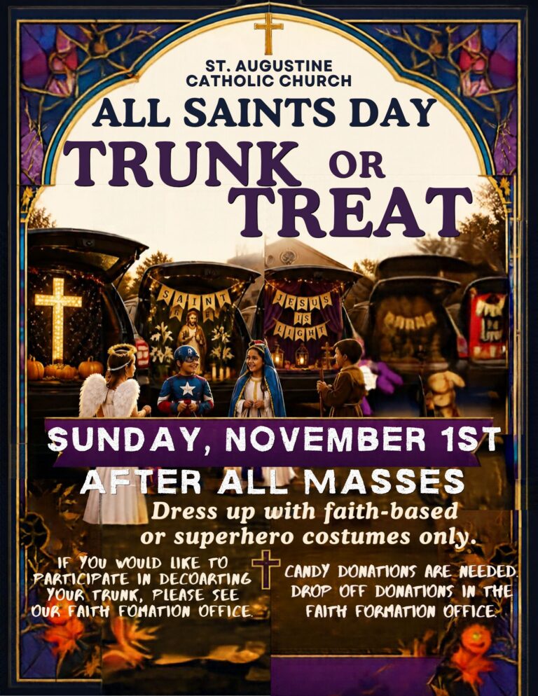 All Saints Day Trunk or Treat Flyer
