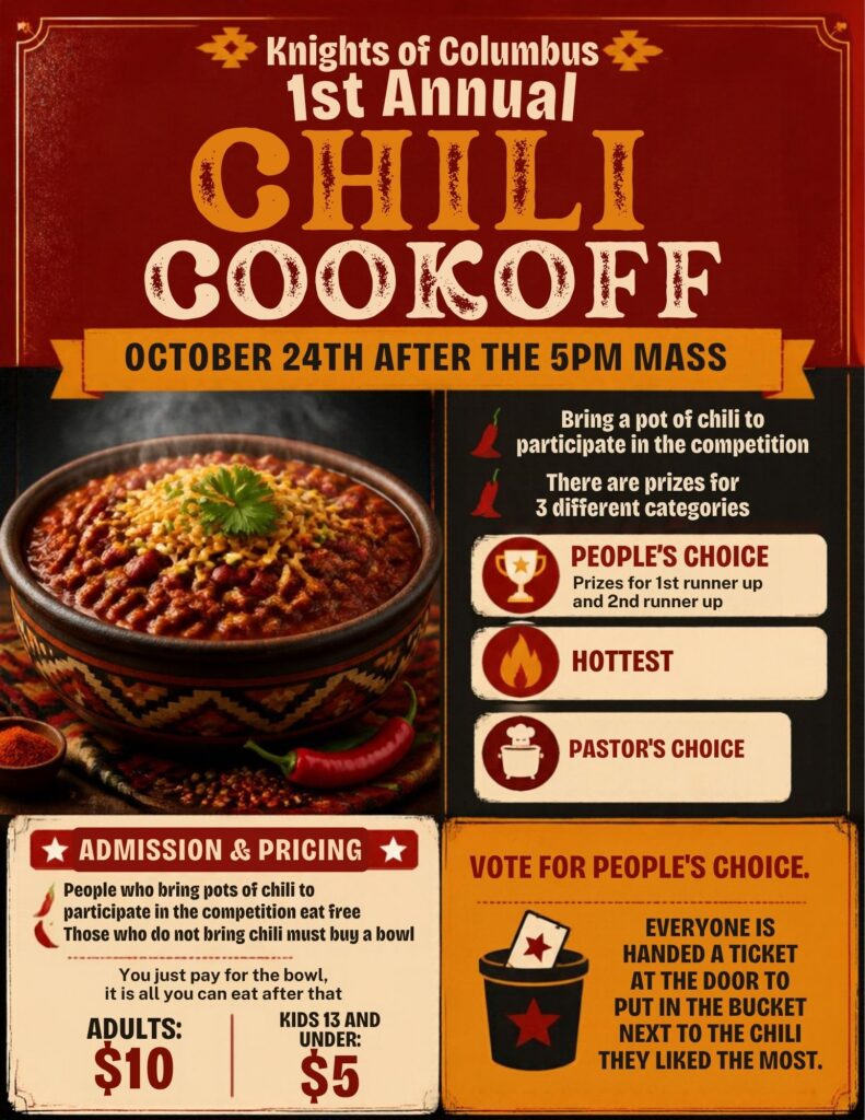 1st Annual Chili Cookoff