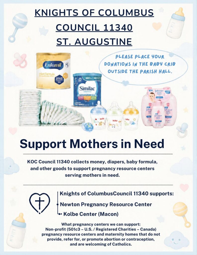 Baby items are needed for mothers that need assistance.